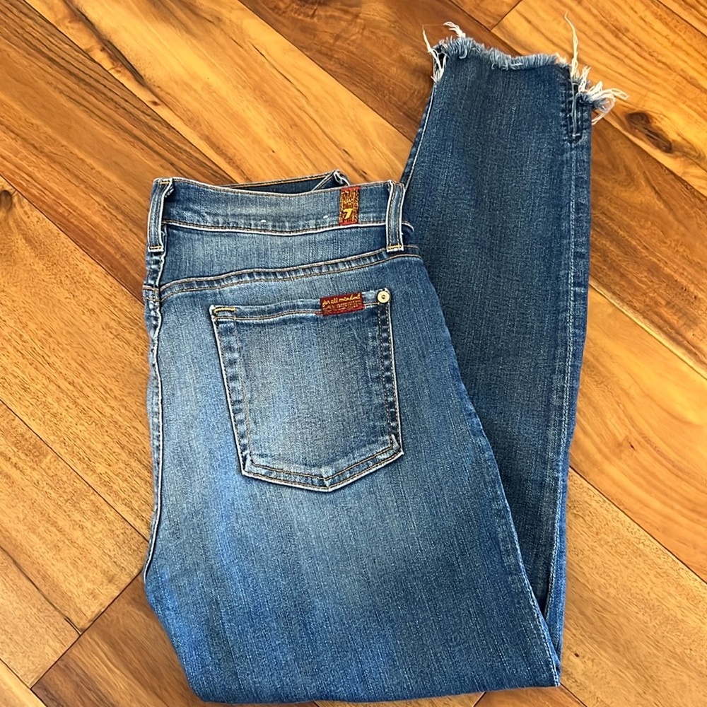 7 For All Mankind “the Ankle” Skinny Jeans